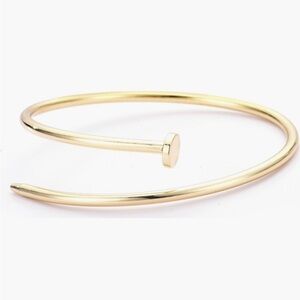 Adorina NEW Thin Nail Cuff Bracelet